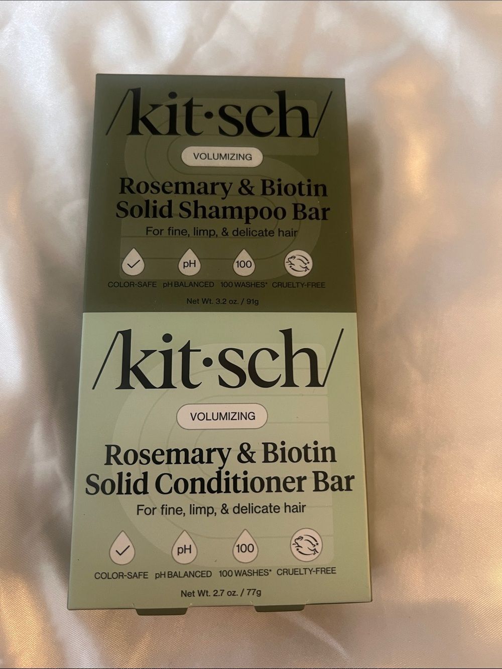 Kitsch Shampoo and Conditioner Bars - Rosemary & Biotin - NEW